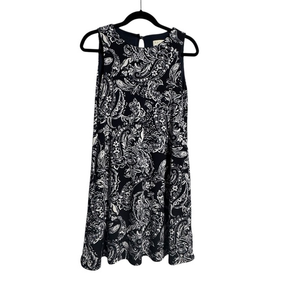Laura Dresses & Skirts - Laura Petites Navy & White Paisley Shift Dress | Size XS (Petite) Mini
